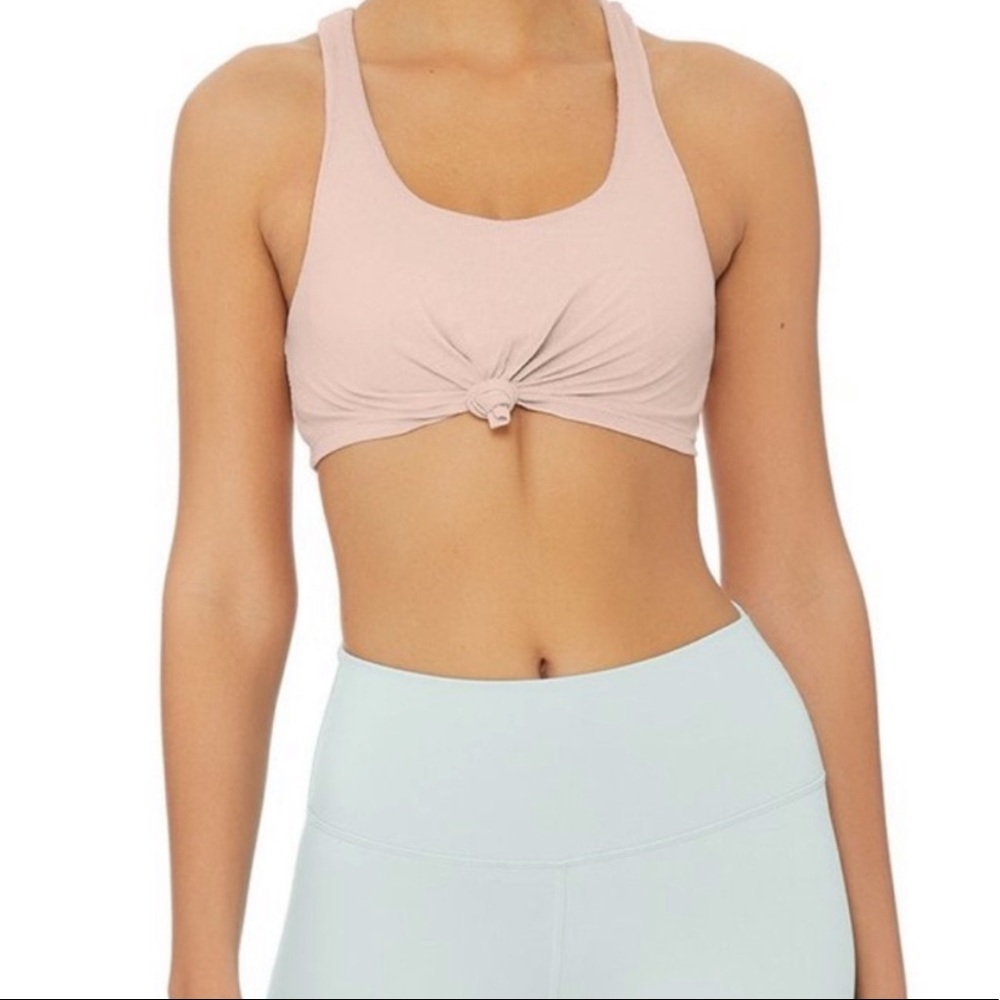 (SOLD) Alo yoga knot bra nectar